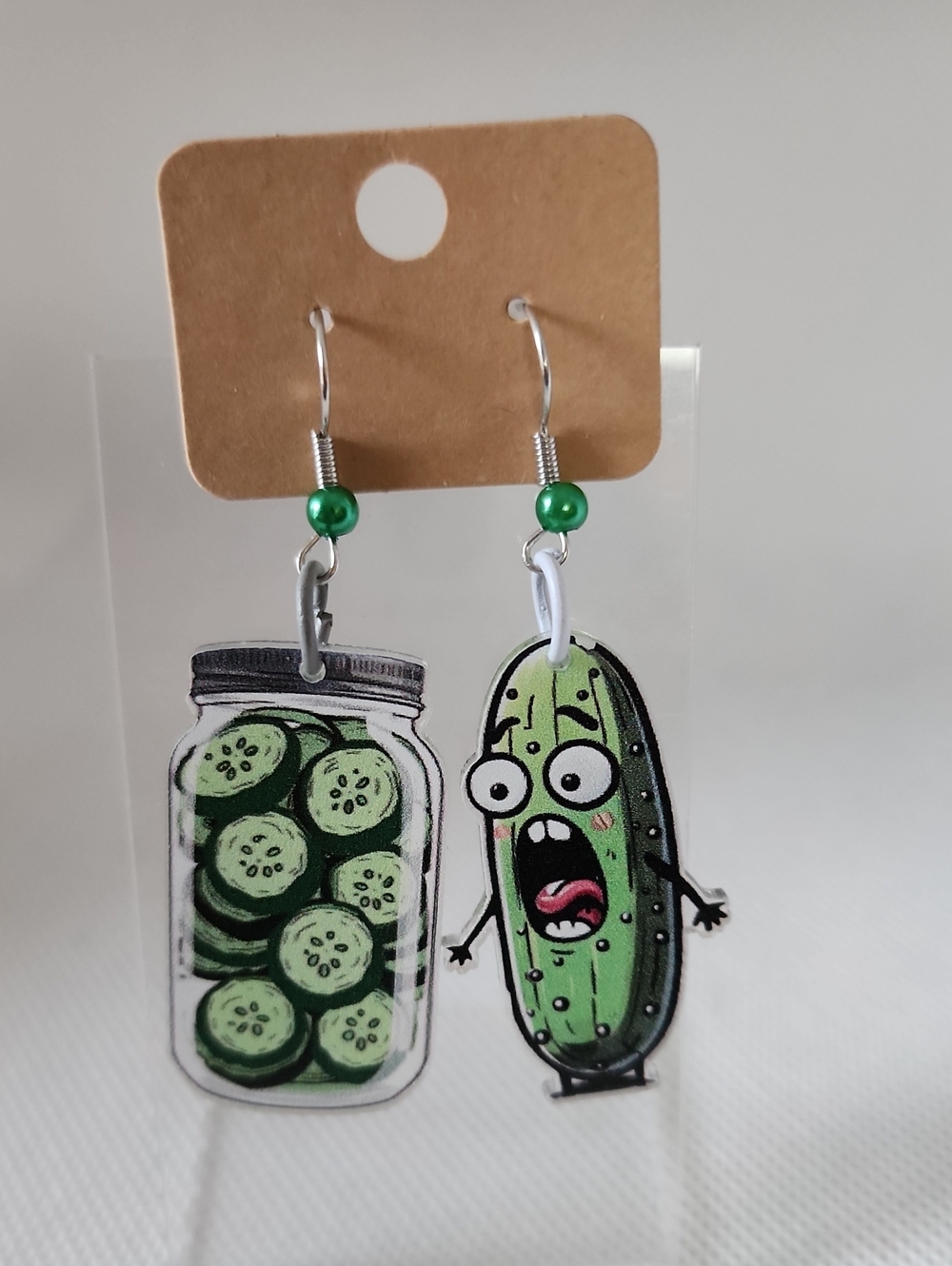 Screaming Pickle Earrings